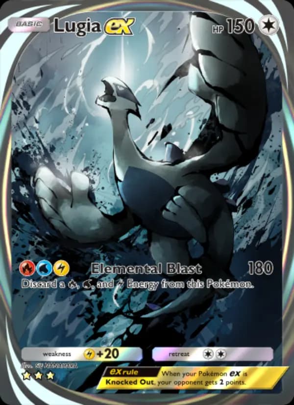 Lugia ex — Wisdom of Sea and Sky, Three Star
