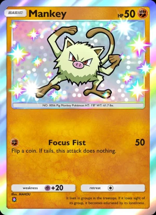 Mankey — Wisdom of Sea and Sky, One Shiny