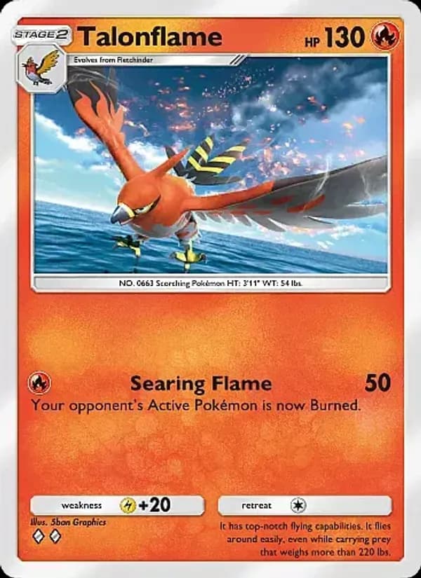 Talonflame — Secluded Springs, Two Diamond