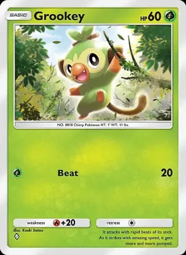 Grookey — Mega Rising, One Diamond