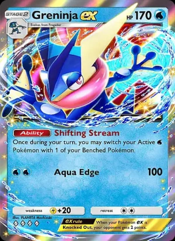 Greninja ex — Mega Rising, Four Diamond