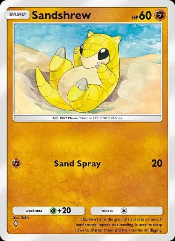 Sandshrew — Mega Rising, One Diamond