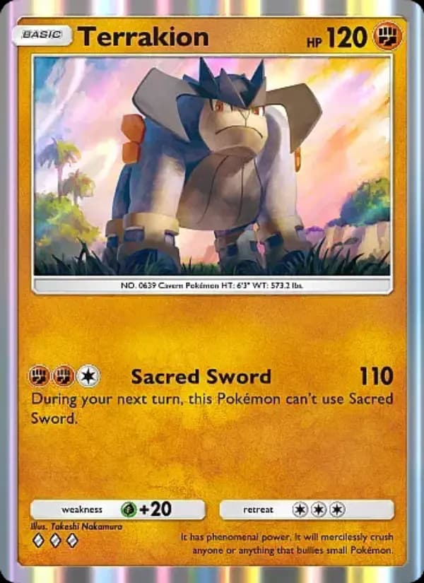 Terrakion — Mega Rising, Three Diamond