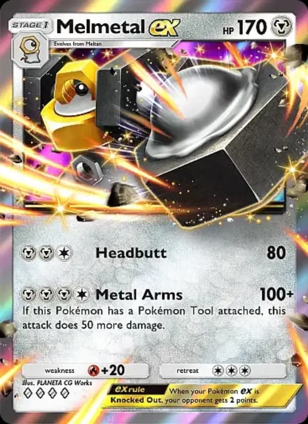 Melmetal ex — Mega Rising, Four Diamond
