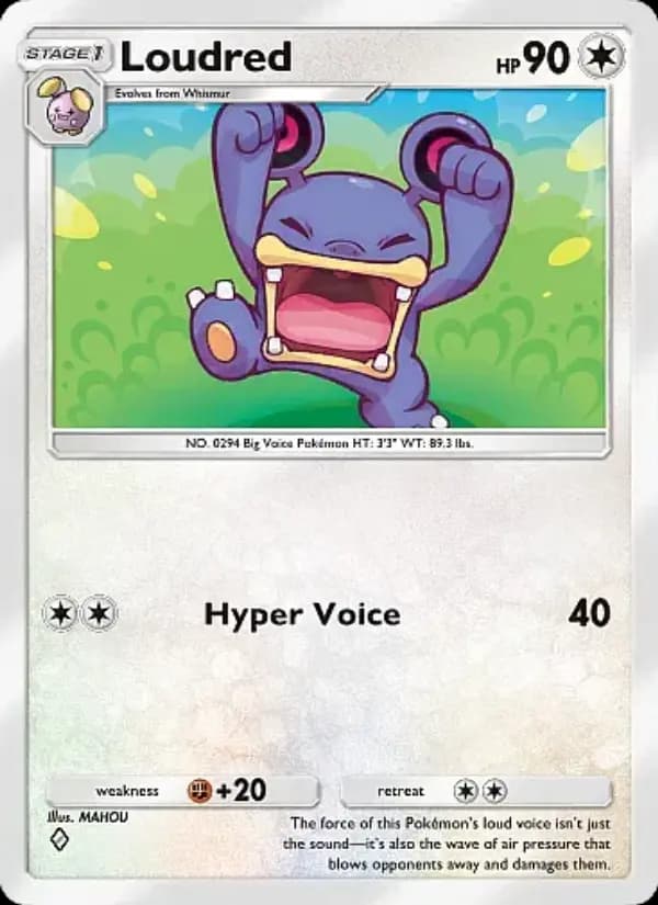 Loudred — Mega Rising, One Diamond