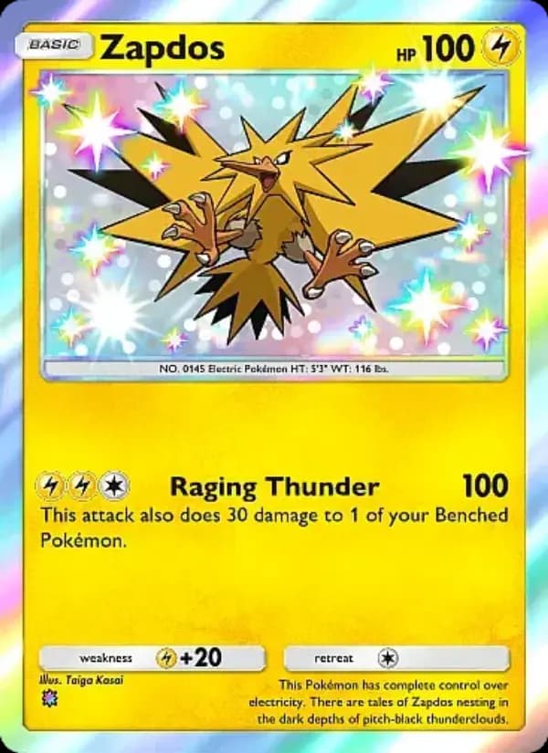 Zapdos — Mega Rising, One Shiny