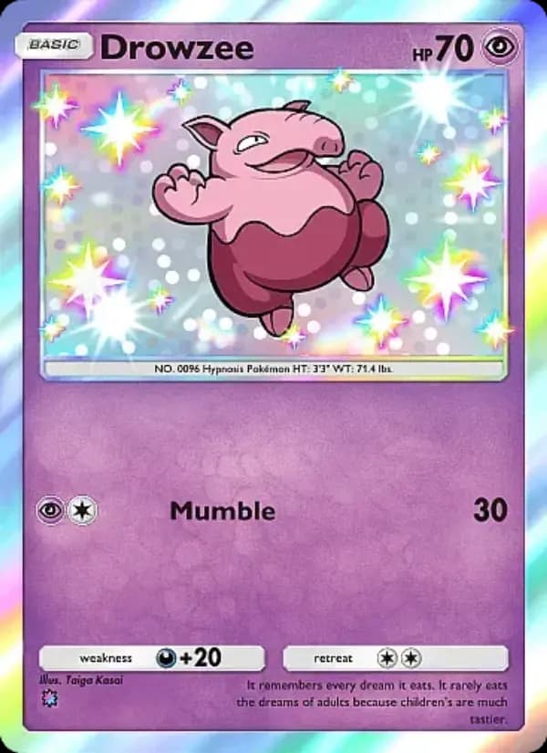 Drowzee — Mega Rising, One Shiny