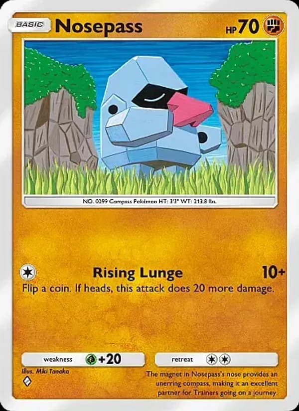 Nosepass — Crimson Blaze, One Diamond