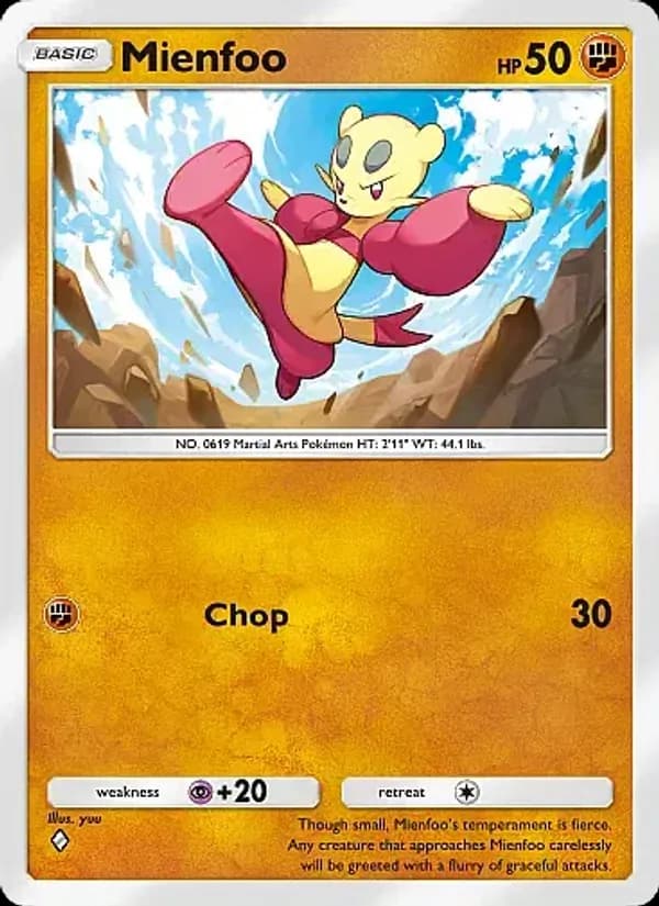 Mienfoo — Crimson Blaze, One Diamond
