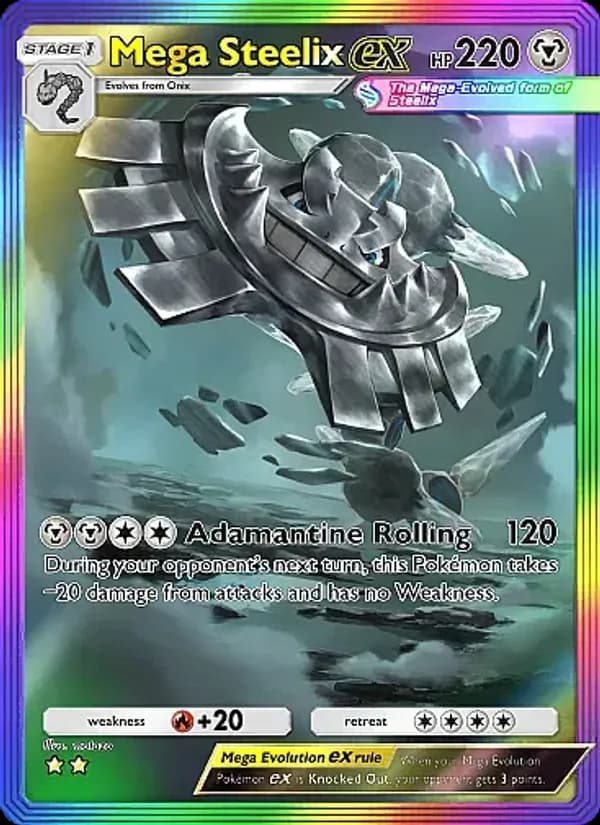 Mega Steelix ex — Crimson Blaze, Two Star