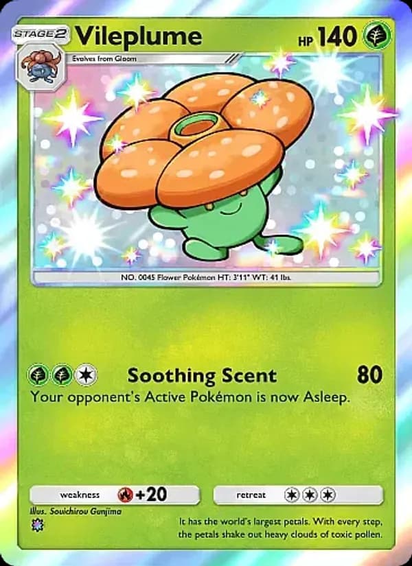 Vileplume — Crimson Blaze, One Shiny