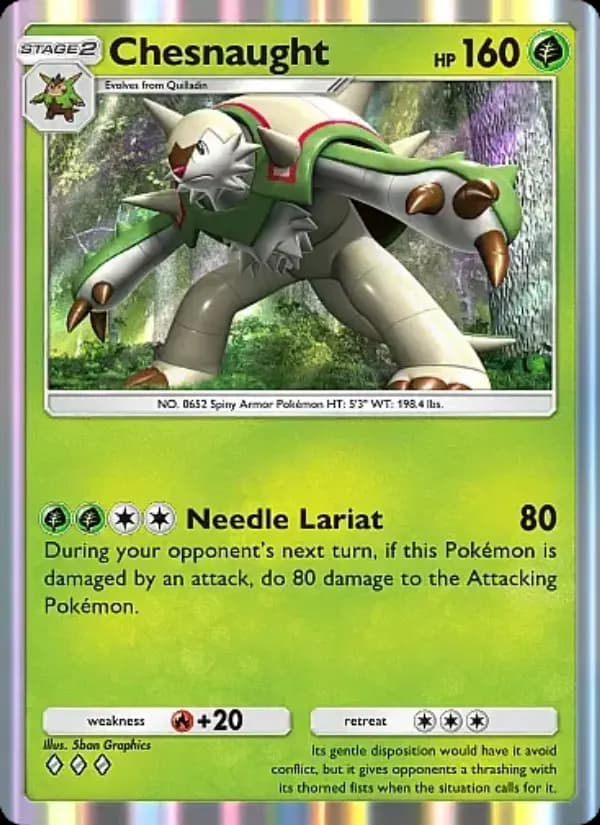 Chesnaught — Fantastical Parade, Three Diamond