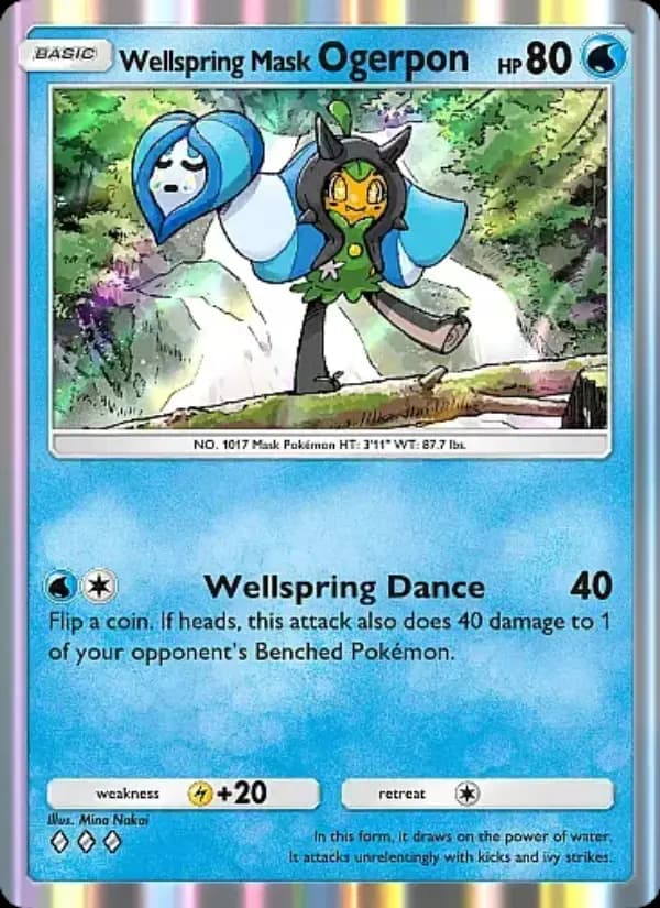Wellspring Mask Ogerpon — Fantastical Parade, Three Diamond