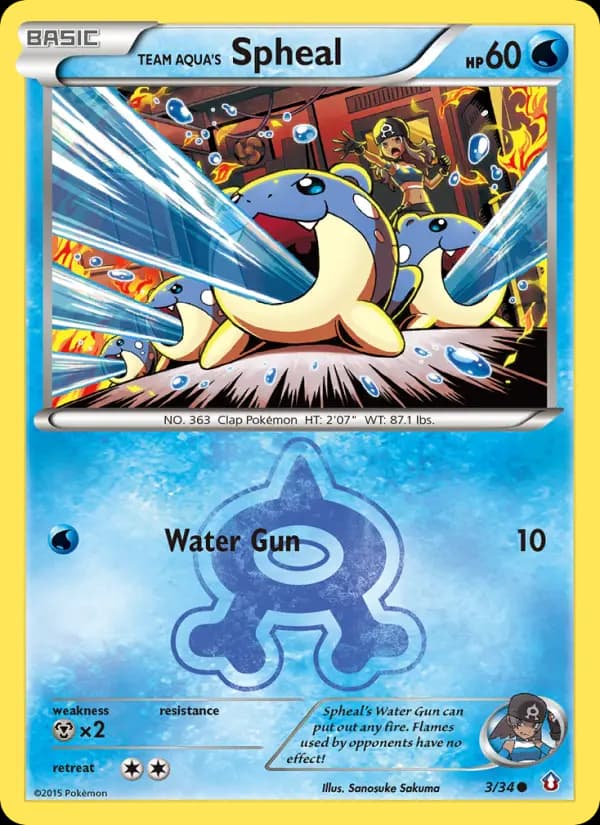 Team Aqua's Spheal — Double Crisis, Common
