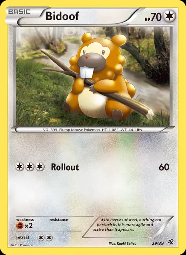 Bidoof — Kalos Starter Set, None