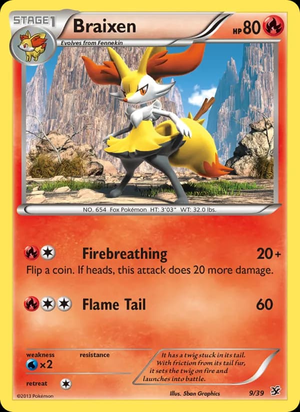 Braixen — Kalos Starter Set, None