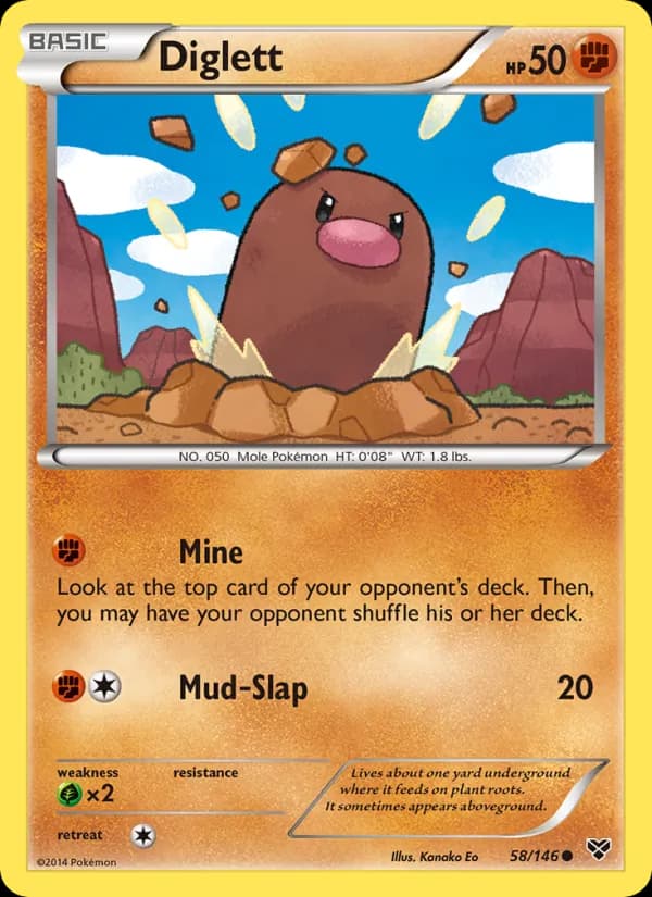 Diglett — XY, Common