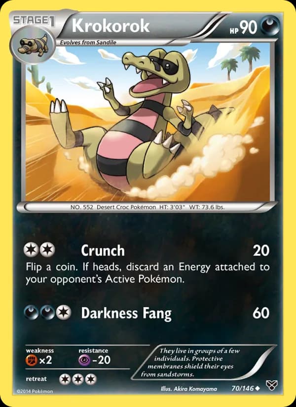 Krokorok — XY, Uncommon