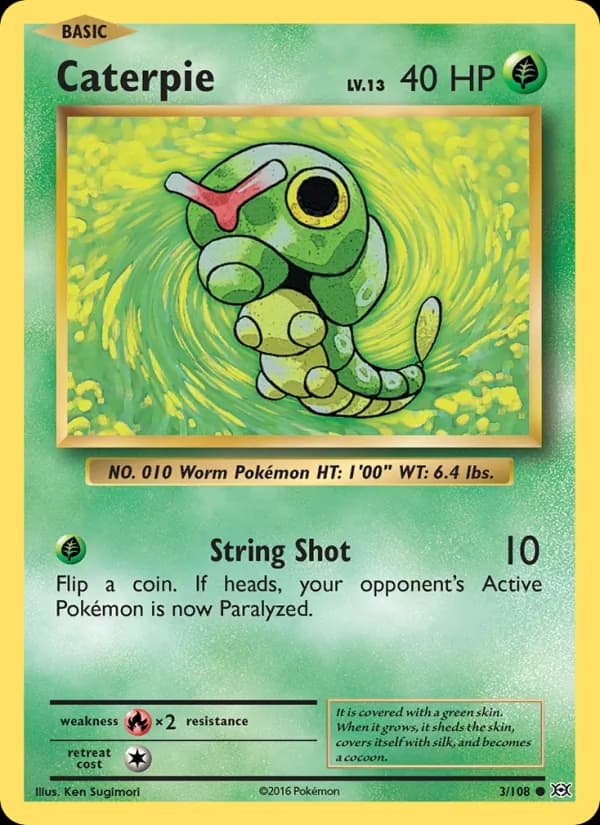 Caterpie — Evolutions, Common