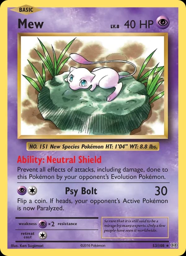 Mew — Evolutions, Rare