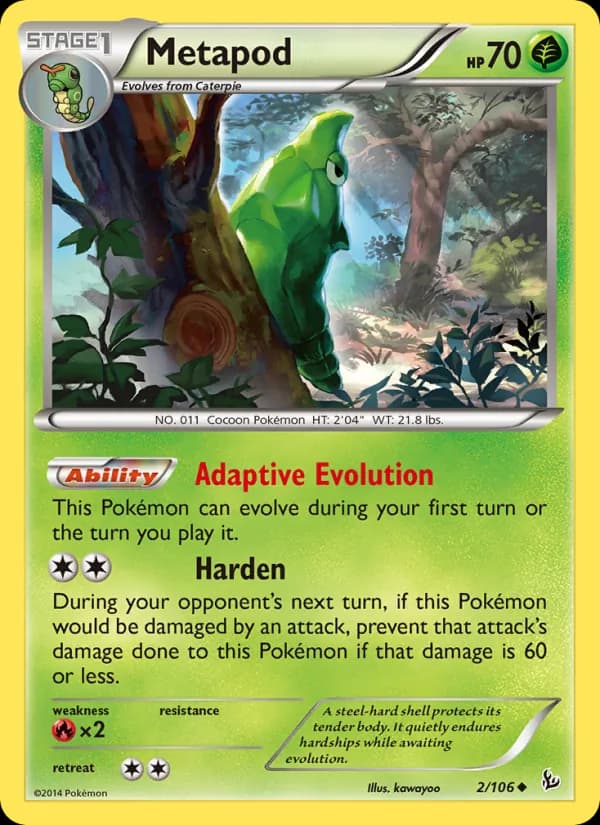 Metapod — Flashfire, Uncommon