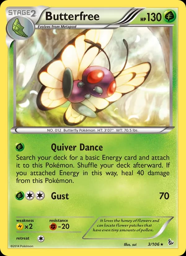 Butterfree — Flashfire, Rare