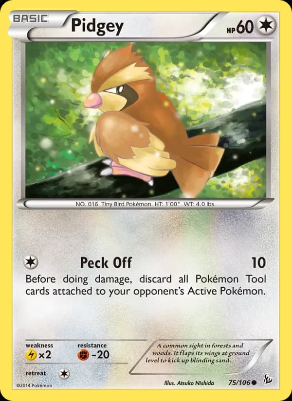 Pidgey — Flashfire, Common