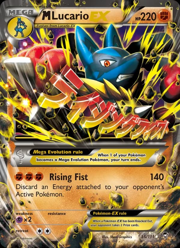 M Lucario EX — Furious Fists, Ultra Rare
