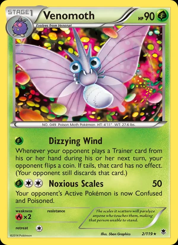 Venomoth — Phantom Forces, Rare