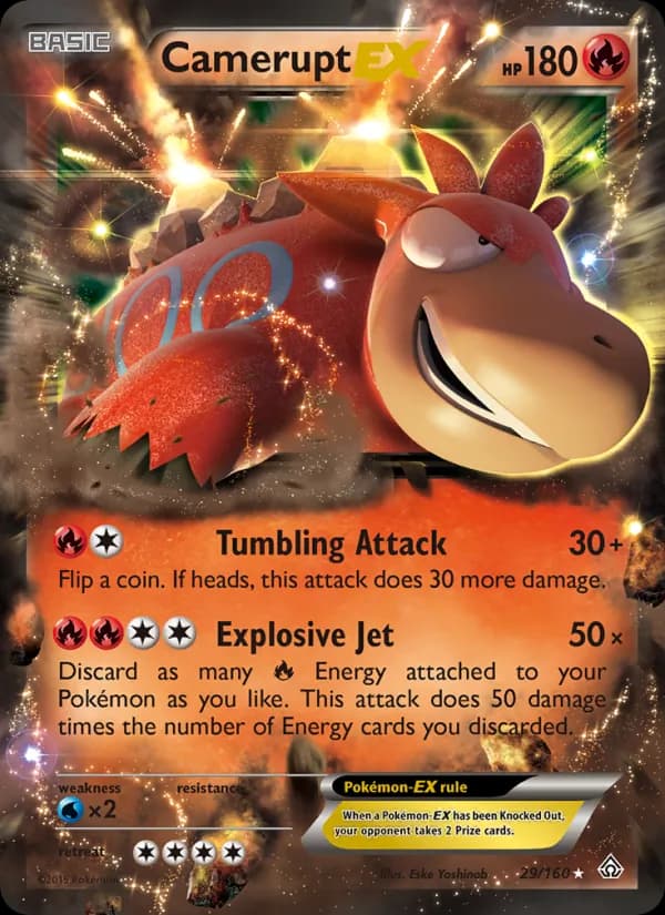 Camerupt EX — Primal Clash, Ultra Rare