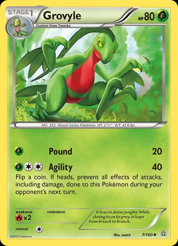 Grovyle — Primal Clash, Uncommon