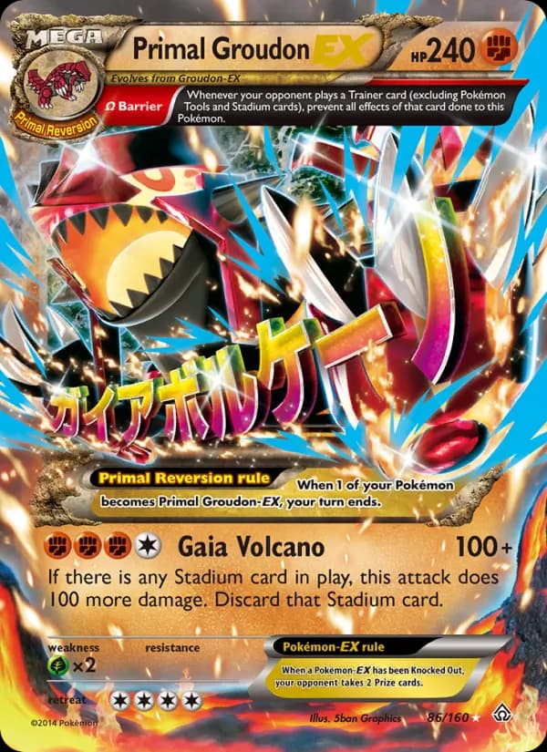 Primal Groudon EX — Primal Clash, Ultra Rare