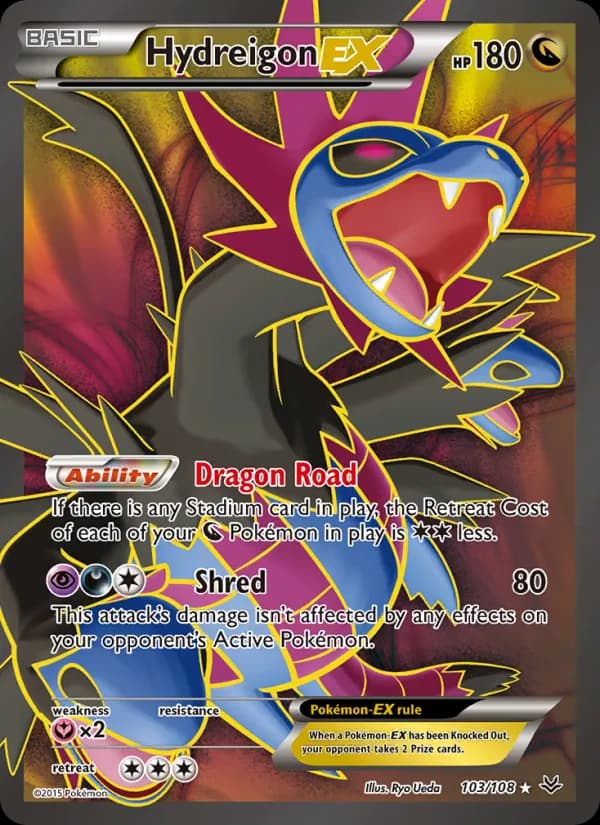 Hydreigon EX — Roaring Skies, Ultra Rare