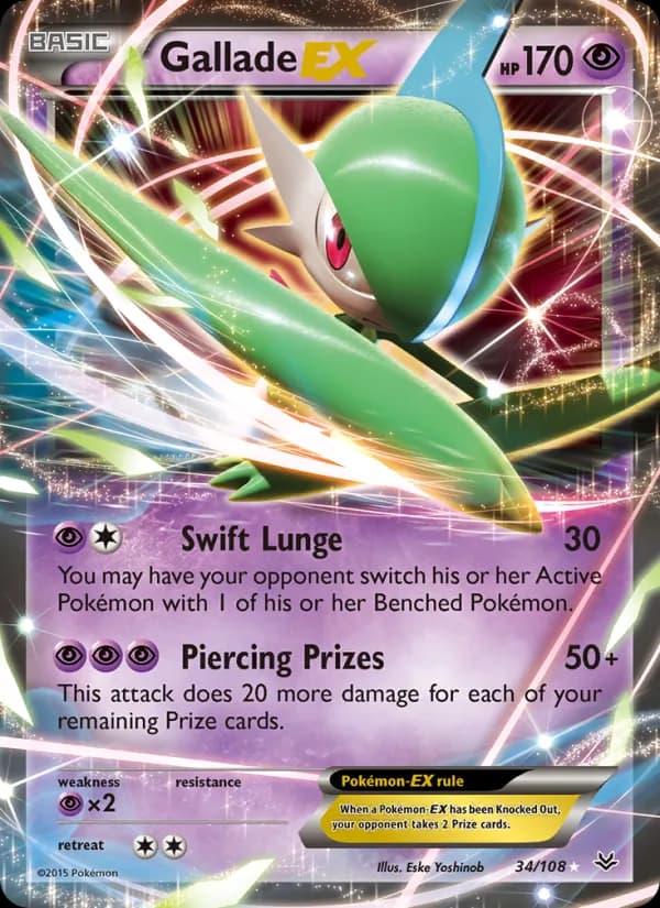 Gallade EX — Roaring Skies, Ultra Rare