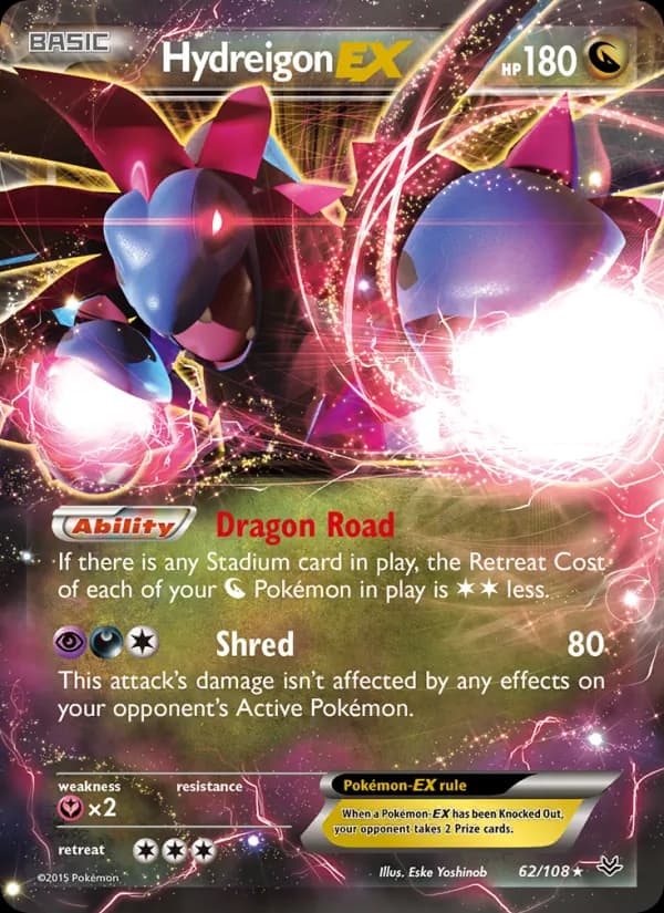 Hydreigon EX — Roaring Skies, Ultra Rare