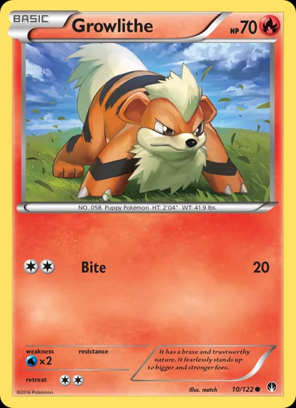 Growlithe — BREAKpoint, Common