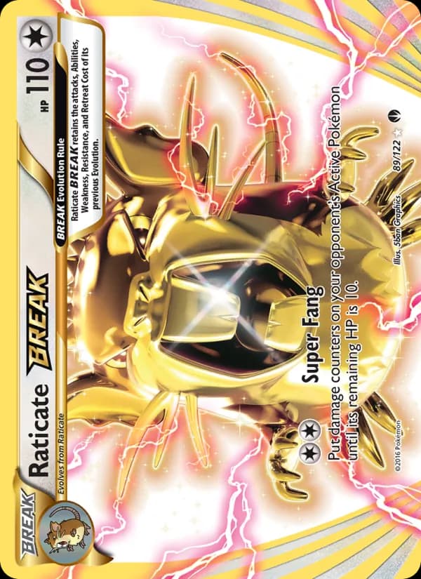 Raticate BREAK — BREAKpoint, Ultra Rare